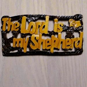 The Lord is my shepherd wall hanging